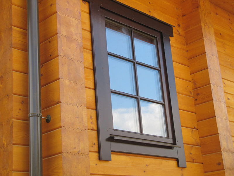 обналичка пластиковых окон в деревянном доме фото