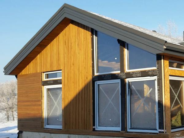 Остекление дома в Раубичах 